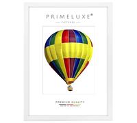 PrimeLuxe Cornice portafoto in legno 55 x 120 cm (dimensione dell'immagine) in bianco opaco | Colore e dimensione selezionabili | Cornice per poster | Puzzle | Foto collage | FATTO IN GERMANIA