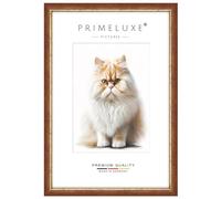 PrimeLuxe Cornice portafoto in legno massiccio, realizzata su misura, 36 x 48 cm, in rosso oro, dimensioni a scelta, con vetro acrilico antiriflesso, cornice per poster, puzzle, collage fotografico
