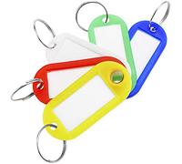 PrimeMatik KC021 - Portachiavi con targhetta identificativa, multicolore, 25 pezzi