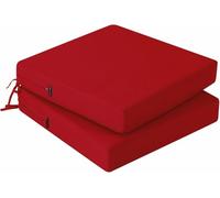 PRIMEPATIO Set di 2 cuscini per sedie da esterno, spessi 7 cm, cuscini per sedie da patio, mobili da esterno, impermeabili, con laccetti, cuscini per sedie da esterno, sedie da patio, sedie da pranzo,
