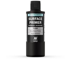 Primer per superfici in poliuretano acrilico a base acqua Vallejo Primer nero lu