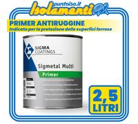 Primer Sigma Sigmetal Multi Superfici Ferrose Rapida Essiccazione LT. 2,5