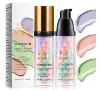 Primer viso 3 in 1 con SPF 50, Crema isolante perfezionatrice, Primer correttore colore in un solo passaggio, Correttore colore e Minimizzatore pori