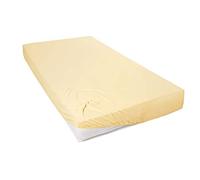 Primera - Lenzuolo con Angoli Elasticizzati in Jersey makò, 90 x 190-100 x 200 cm, Colore: Pesca