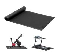 Primero Basics Tappetino per tapis roulant per attrezzi da ginnastica, 182,9 x 121,9 cm, in gomma, per casa, palestra, bicicletta, vogatore, in PVC antiscivolo, facile da pulire, per allenamento o
