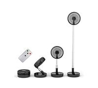 Primevolve 8" Ventilatore Portatile da Tavolo, Ventilatore a Piantana con Telecomando, USB C Ventilatore a Batteria Ricaricabile 7200mAh per Viaggi Camera da Letto -Nero- NON Oscillante