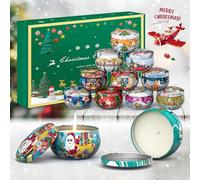 Primevolve candele profumate, 12 Pezzi , 100% Natural Soy Wax, regalo donna, pensierini natalizi, set Adatto per Natale Compleanno Matrimonio Bagno Yoga