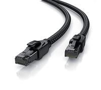 Primewire 1m Cavo di Rete Cat 8.1 40 Gbits - Mantello in Nylon Intrecciato - Ethernet Patch RJ45 - Cavo Cat 8 Gigabit LAN - 40000 Mbits - SFTP PIMF - Compatibile con Cat 6 Cat 7 1 Metri