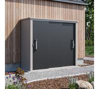 PRIMEYARD 210 x 78 cm Armadio da esterno XL, alluminio bianco - (GFPV01163)