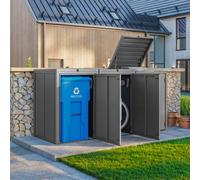 PRIMEYARD 252 x 84 cm Copri bidoni della spazzatura, antracite - (GFPV01103)