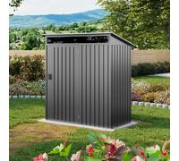 PRIMEYARD Casetta da giardino 160 x 80 cm, grigio perla - (GFPV01006)