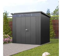 PRIMEYARD Casetta da giardino 210 x 180 cm, grigio ombra metallizzato - (GFPV00974)