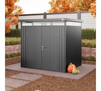 PRIMEYARD Casetta da giardino 210 x 180 cm, grigio ombra metallizzato - (GFPV00982)