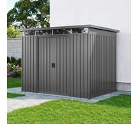 PRIMEYARD Casetta da giardino 220 x 160 cm, grigio perla - (GFPV01009)