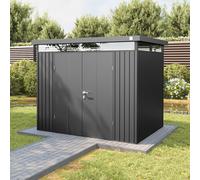 PRIMEYARD Casetta da giardino 240 x 180 cm, grigio ombra metallizzato - (GFPV00983)