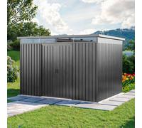 PRIMEYARD Casetta da giardino 260 x 200 cm, grigio perla - (GFPV01012)