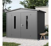 PRIMEYARD Casetta da giardino 263x180 cm, antracite - (GFPV00914)