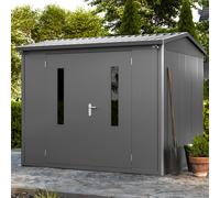 PRIMEYARD Casetta da giardino 263x228 cm, antracite - (GFPV00920)