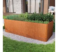 PRIMEYARD Design 200 x 80 x 80 cm Orto rialzato, acciaio corten, look ruggine - (GFPV00817)