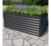 PRIMEYARD Eco 150 x 60 x 60 cm Orto rialzato, acciaio, antracite - (GFPV00809)