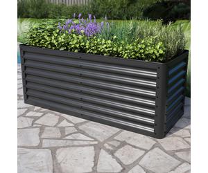 PRIMEYARD Eco 150 x 60 x 60 cm Orto rialzato, acciaio, antracite - (GFPV00809)