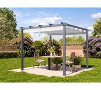PRIMEYARD Pergola 3x3m, parasole, pietra - (400100)