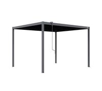 PRIMEYARD Pergola bioclimatica 3x3,5 m Pali e tetto a lamelle in acciaio - antracite