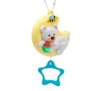 Primì - Carillon Nanna Orsetto Prima Infanzia,Gioco Musicale A Forma di Luna con Melodie E Parti Che Si Muovono, Facile da Agganciare A Culla O Lettino Neonato, Carica Manuale, 0 Mesi +