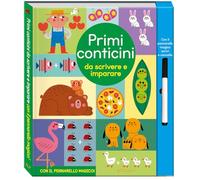 Primi conticini da scrivere e imparare. Scrivi cancella & riscrivi. Ediz. a colori. Con pennarello cancellabile