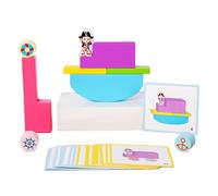 Primi Di Costruzione Building Play - Building Blocks For Children | Bilancia Il Gioco Puzzle Fatto Di Legno | Giocattoli Pedagogici Cubi Di Costruzione Sensoriale Per Adolescenti, Ragazzi, Rag