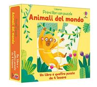 Primi libri con puzzle - Animali del mondo – Ediz. a colori – Con 4 puzzle
