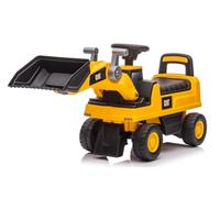Primi Passi Escavatore Cavalcabile per Bambini 1 3 Anni Schienale Ergonomico Clacson Pala Mobile Vano Portaoggetti e Dispositivo Antiribaltamento (Ruspa Giallo)