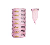 PRIMI - Ricarica Mangiapannolini Profumata - Rosa per Neonate (Mega Pack 8 ricariche) - Compatibili con Maialino Foppapedretti, AngelCare,LitterLocker I-II e Desing - Capienza 2560 Pannolino.