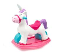 Primì - Unicorno Cavallo Dondolo Per Bambini, Gioco 2 In 1, Cavalcabile Interattivo Con Luci, Suoni E Base Basculante Removibile, Peso Massimo Consentito 20 Kg, Dai 12 Mesi