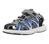 Primigi B&G Rapid Sand, Sandalo Sportivo, Grigio-Nero-Azzurro, 30 EU