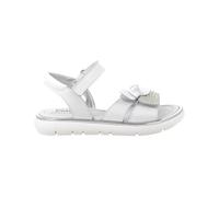 Primigi Sandalo Bianco con Strass e Fiocco da Bambina - 32