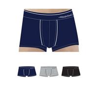 PRIMINTIMO Boxer Uomo Cotone Bielastico Elastico Esterno Confezione 3 Pezzi