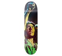 Primitive Skateboarding Men's x BobMarl Stand Up Black Skateboard Deck 8 1/8