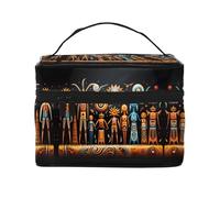 Primitive Totem - Borsa per trucchi da donna, grande capacità, portatile, da viaggio, (22,9 x 16,5 x 15,7 cm), grande borsa per il trucco per ragazze