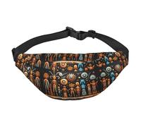 Primitive Totem - Marsupio a tracolla, grande, alla moda, da viaggio, casual, per ragazzi, adatto per sport, corsa, ciclismo, viaggi, pesca
