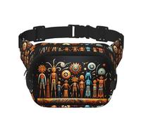 Primitive Totem - Marsupio multifunzione stampato, unisex, alla moda, per viaggi e sport
