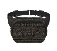 Primitive tribal pattern semplice stampato marsupio multifunzionale unisex trendy messenger bag, viaggio sport storage bag