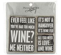 Primitives by Kathy 27489 - Set di magneti in legno, vino