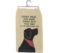 Primitives by Kathy Asciugamano da cucina decorativo, cotone, crema, nero, 71,1 x 71,1 cm