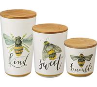 Primitives by Kathy Barattoli in fibra di bambù, melammina, legno, api, dolci, umili, 10,8 cm di diametro x 18,4 cm di altezza