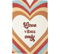 Primitives by Kathy Love Vibes Only Groovy Heart 115530 - Bandiera decorativa da giardino, multicolore