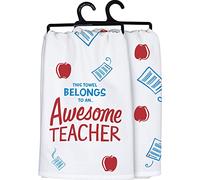 Primitives by Kathy This Towel Belongs to an ... Awesome Teacher Decorative Kitchen Towel