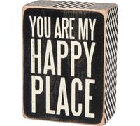 Primitives di Kathy Box Sign - Tu sei il mio posto felice 3 x 4 pollici
