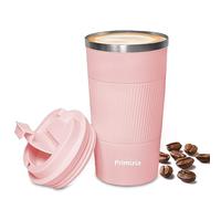 Primizia Tazza Termica per caffè, Thermos caffè in Acciaio Inox, Senza BPA,Tazza Tenuta Stagna per Calde e Fredde,510ML,Rosa