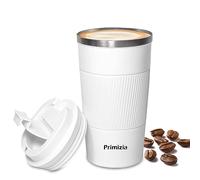 Primizia Tazza Termica per caffè, Thermos caffè in Acciaio Inox, Senza BPA,Tazza Tenuta Stagna per Calde e Fredde,510ML,Bianco
